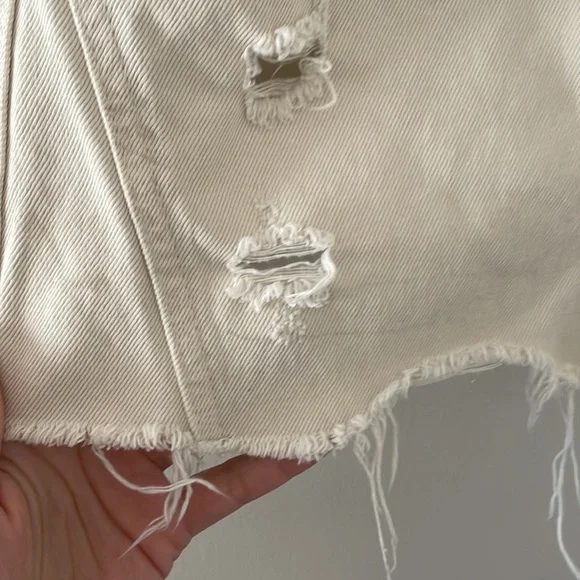 Free People Off White Jean Skirt - Picture 4 of 6